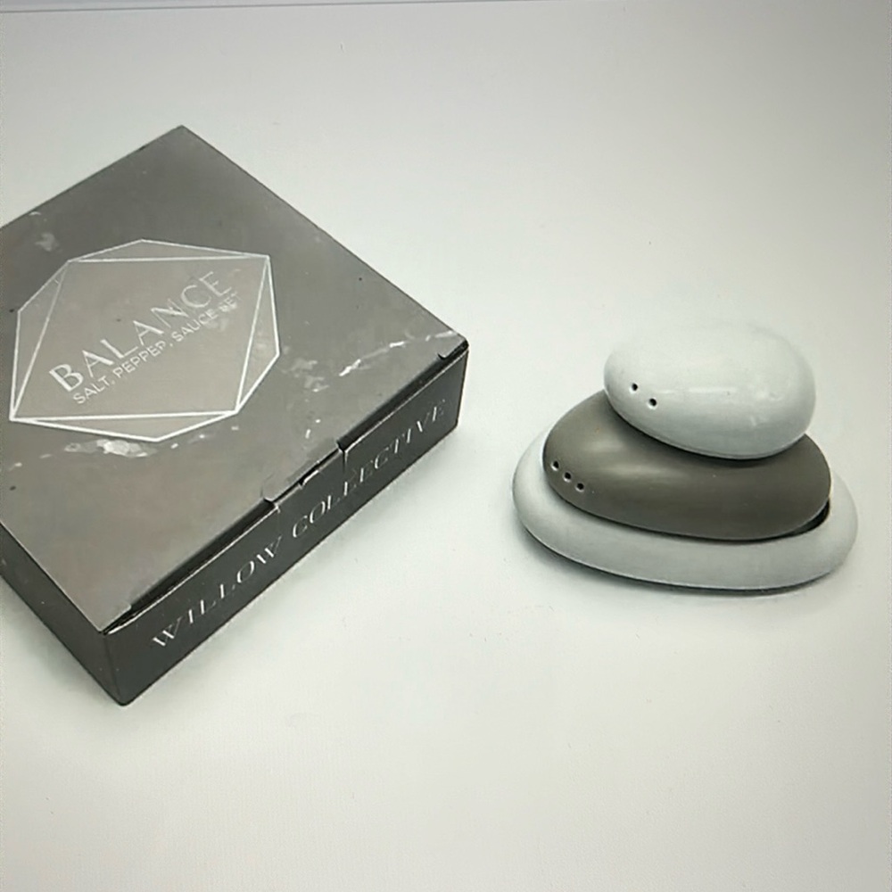 Willow Collective Mindful rocks salt and pepper